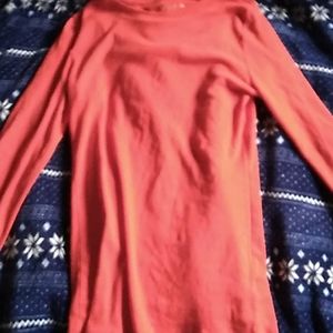 Red plain long sleeve Merona shirt.